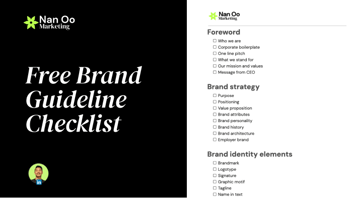 Free Brand Guidelines Checklist | Brand Identity Template