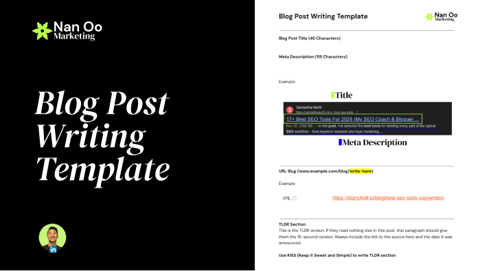 Blog Post Writing Template