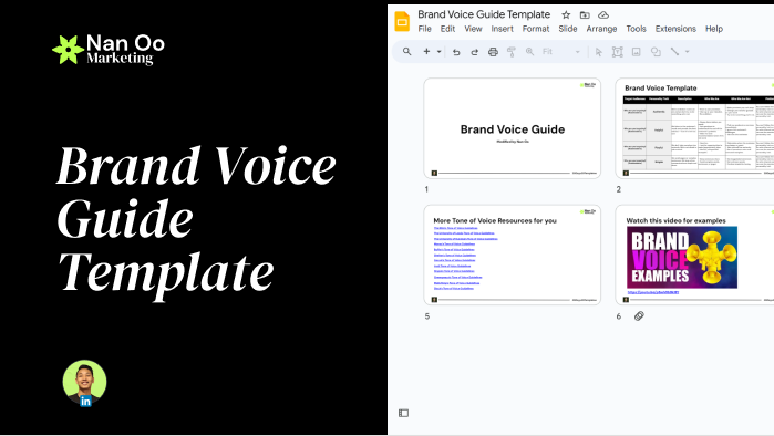 Brand Voice Guide Slide Template