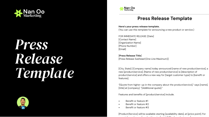 Press Release Template Free