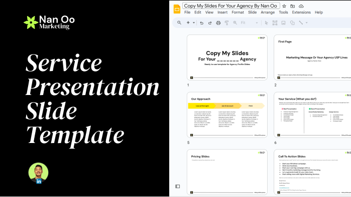 Service Presentation Slide Template